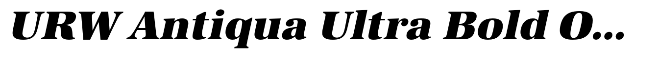 URW Antiqua Ultra Bold Oblique